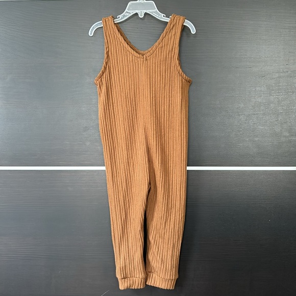 Grayson Collective Toddler Girls Brown Slip On Romper - Picture 7 of 9